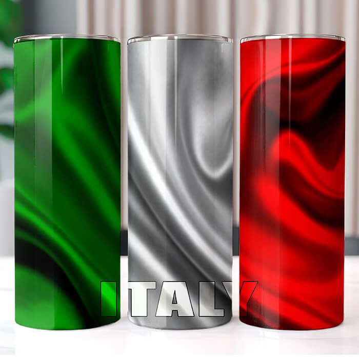 Country Wavy Flags 20 oz Tumbler Bundle Sublimation Download