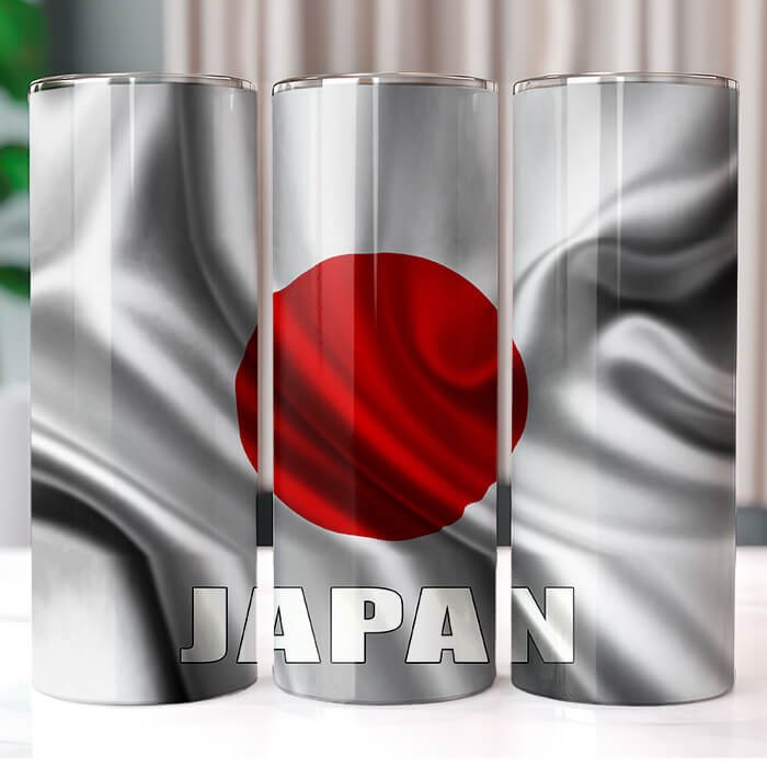 Country Wavy Flags 20 oz Tumbler Bundle Sublimation Download