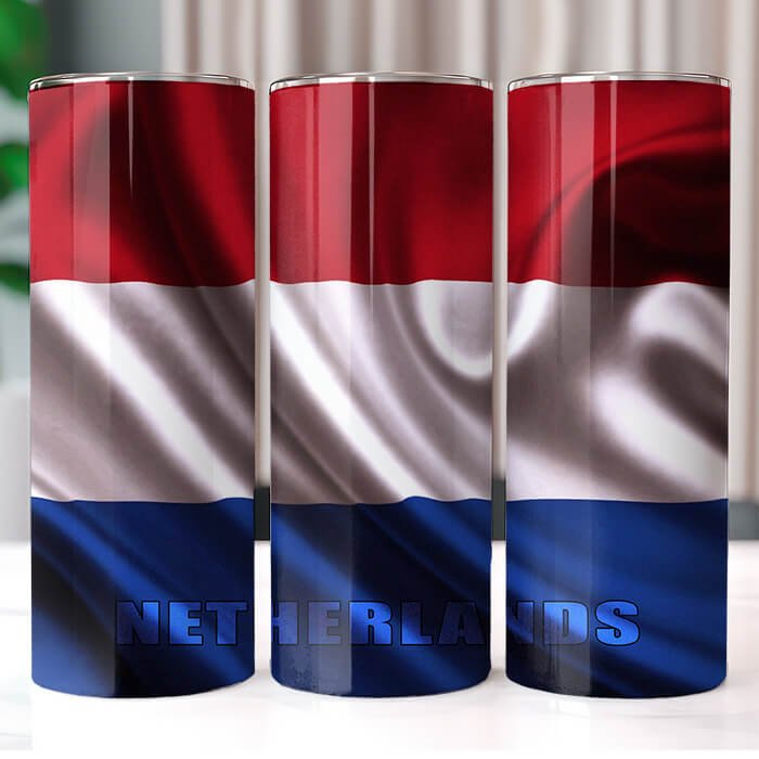 Country Wavy Flags 20 oz Tumbler Bundle Sublimation Download