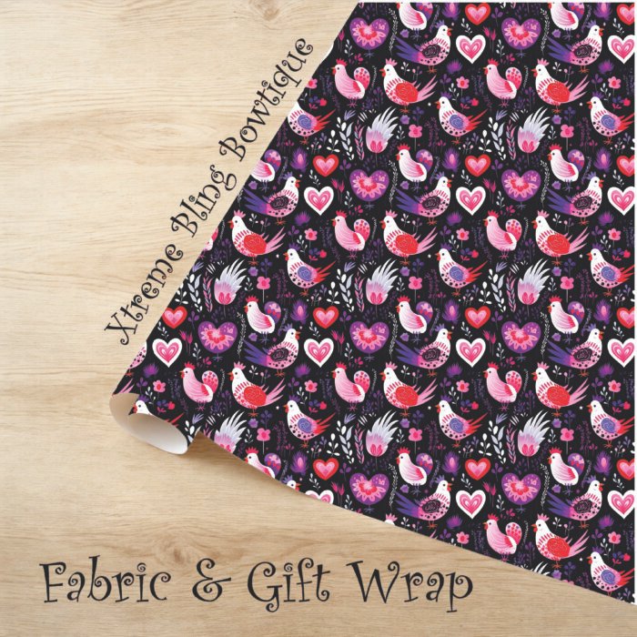 Boho Chickens Fabric