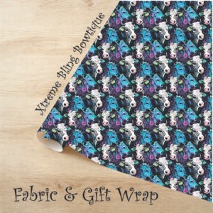 Boho Cow 5 Fabric