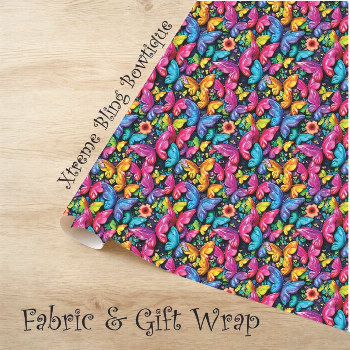 Bright Butterflies Fabric