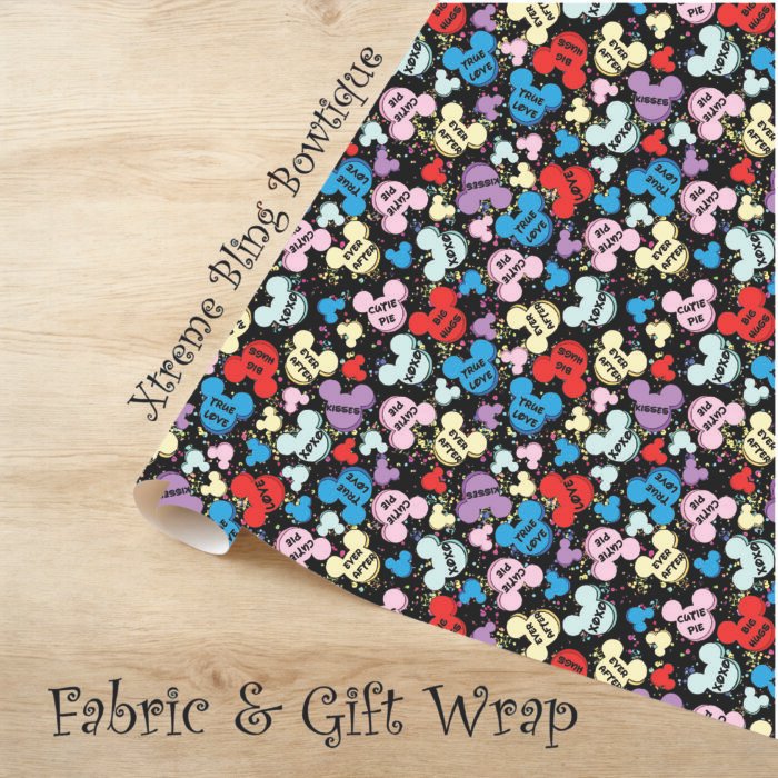 Mouse Heads Valentines Fabric