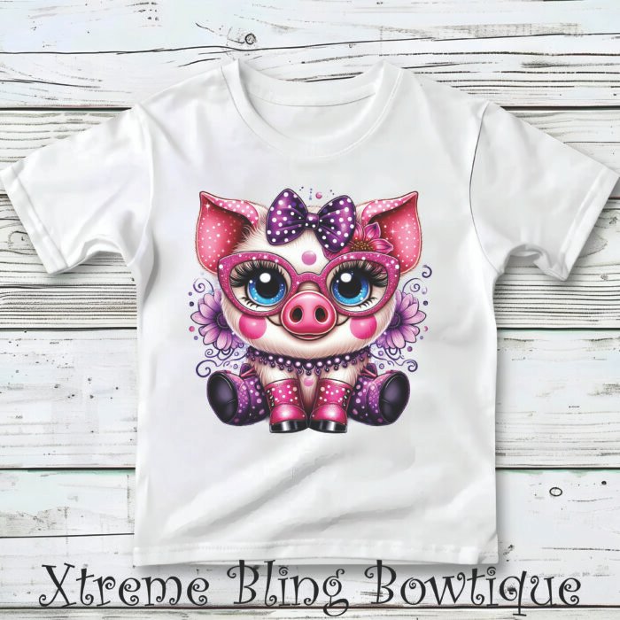 Cute Pig 1 Direct To Film (DTF) Transfer