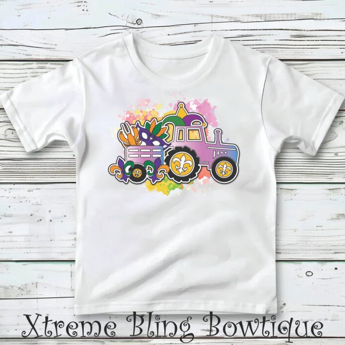 Mardi Gras Tractor Direct To Film (DTF) Transfer