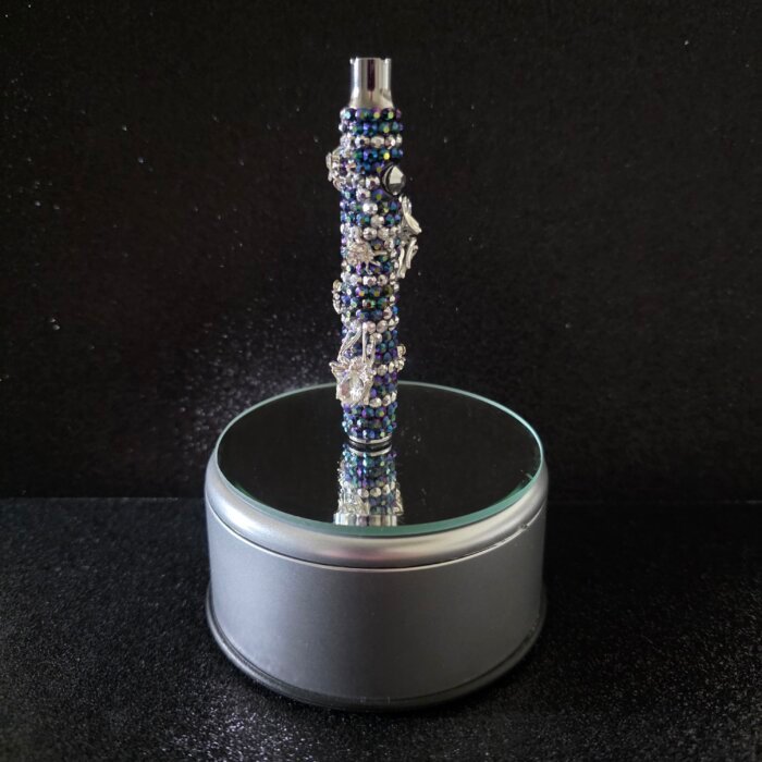 Bedazzled Silver Spiders 510 Thread Battery