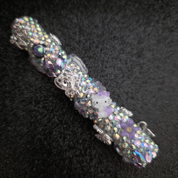 Bedazzled Purple Hello Kitty 510 Thread Battery