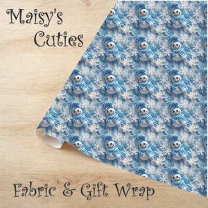 Cute Snowman 2 Fabric
