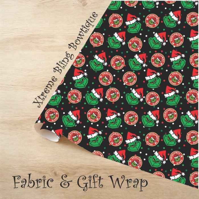Grinchy Starbucks 2 Christmas XBB Mockup Grinchy Starbucks 2 Christmas Fabric