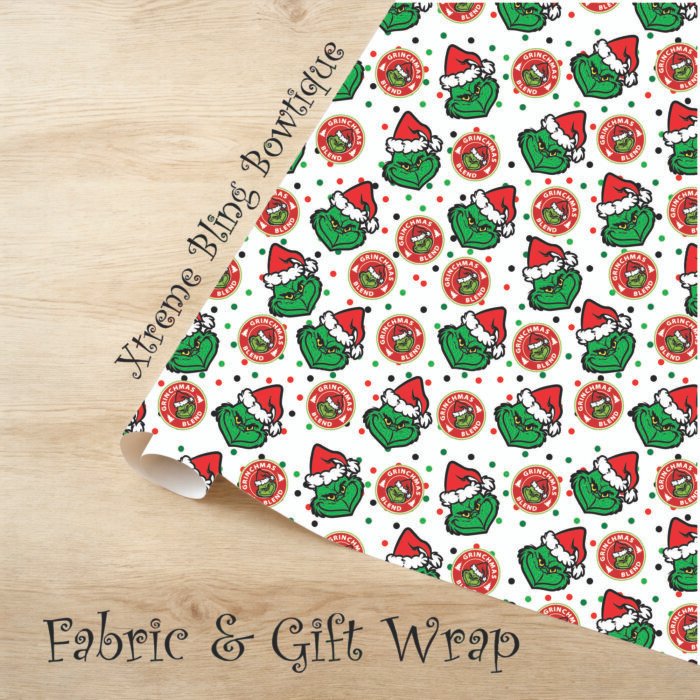Grinchy Starbucks Christmas XBB Mockup Grinchy Starbucks Christmas Fabric