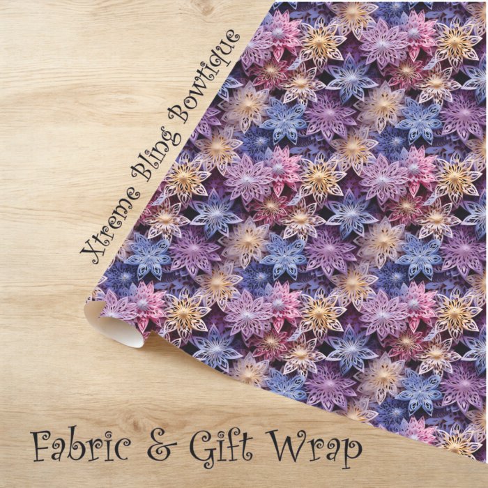 Pastel Snowflakes 1 XBB Mockup Pastel Snowflakes 1 Christmas Fabric