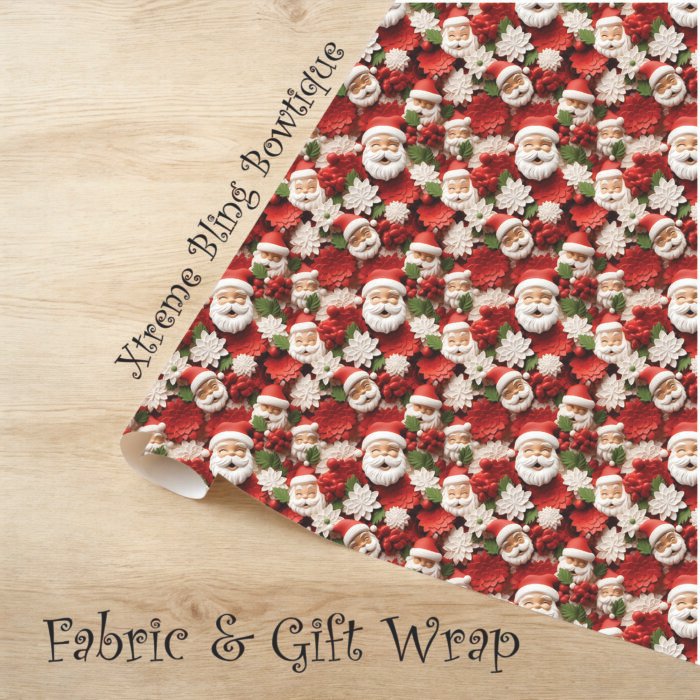 Santa Floral Fabric