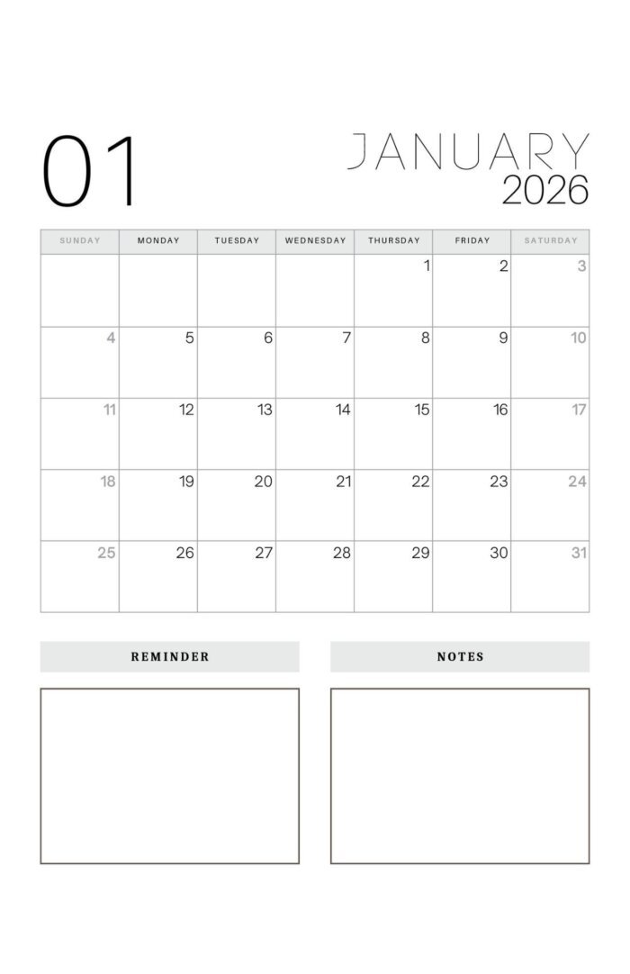 2026 Watercolor Floral Planner